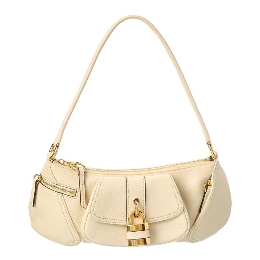 Chloé 99 Leather Shoulder Bag, Beige